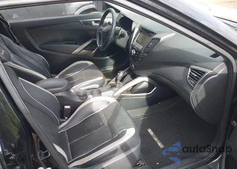 2013 Hyundai Veloster Turbo W/Black from USA, damaged, VIN KMHTC6AE5DU095215